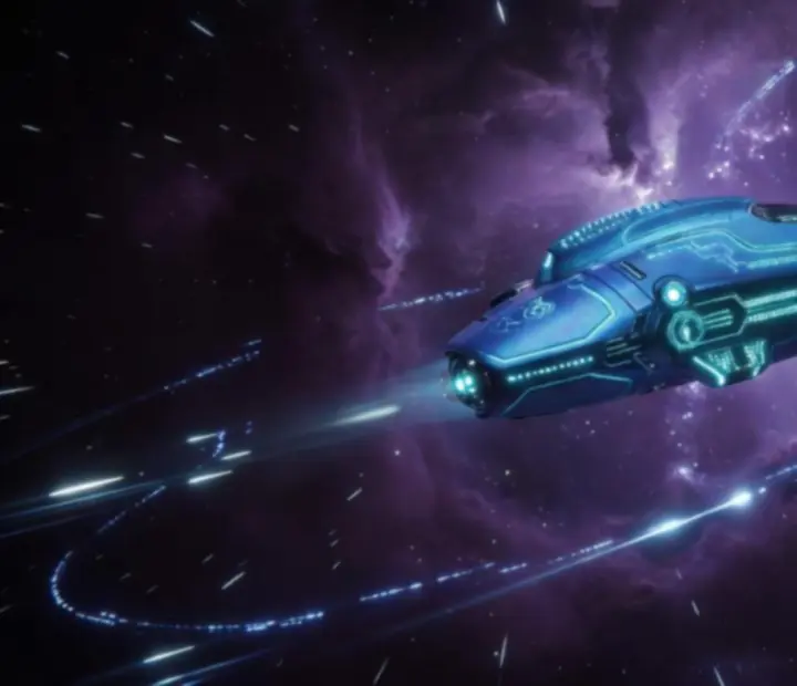 Nano Fighter űrhajó Astro Duel 2-ben, kompakt és gyors vadász